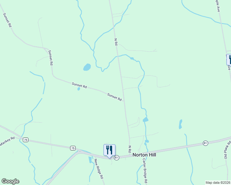 map of restaurants, bars, coffee shops, grocery stores, and more near 28 Sunset Road in Greenville
