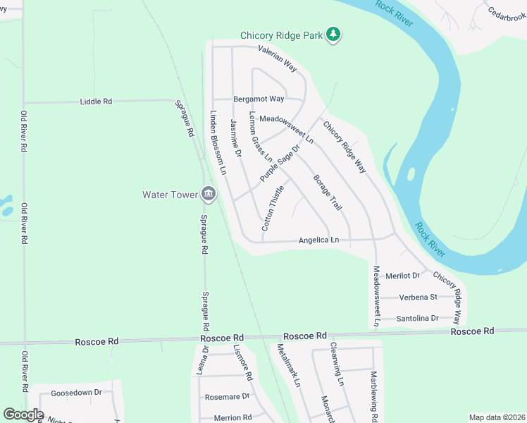 map of restaurants, bars, coffee shops, grocery stores, and more near 10933 Cotton Thistle in Roscoe