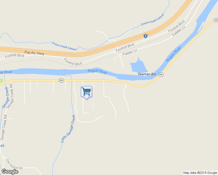 map of restaurants, bars, coffee shops, grocery stores, and more near 7075 Rogue River Highway in Grants Pass