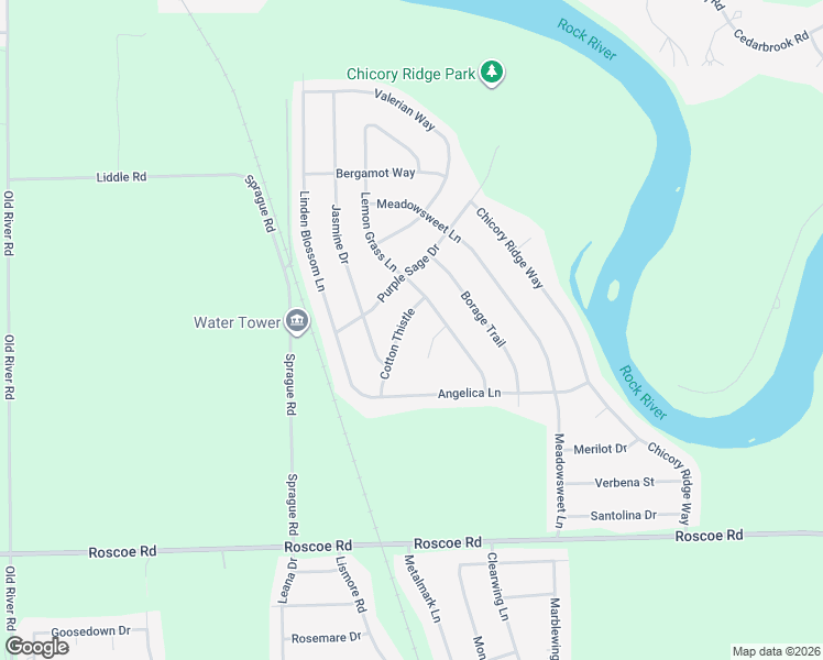 map of restaurants, bars, coffee shops, grocery stores, and more near 10933 Cotton Thistle in Roscoe