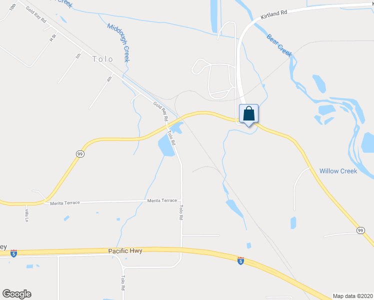 map of restaurants, bars, coffee shops, grocery stores, and more near 7020 Tolo Road in Central Point