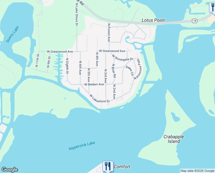 map of restaurants, bars, coffee shops, grocery stores, and more near 38207 North 3rd Avenue in Spring Grove