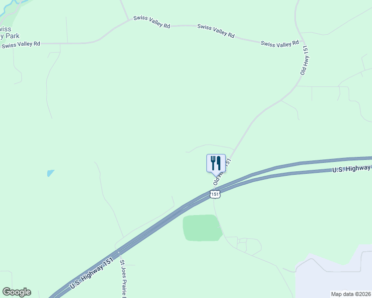 map of restaurants, bars, coffee shops, grocery stores, and more near 12146 Whispering Meadows Drive in Peosta