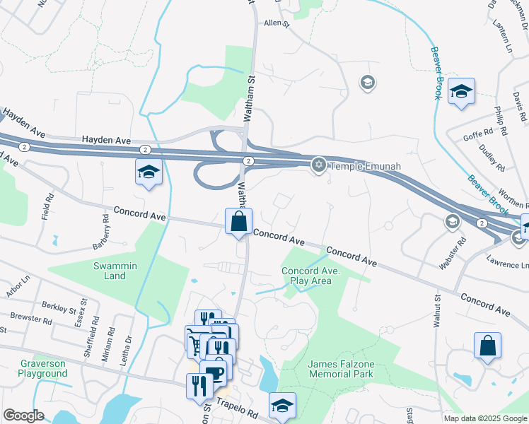 map of restaurants, bars, coffee shops, grocery stores, and more near 2 April Lane in Lexington