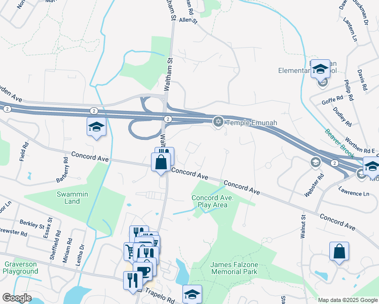 map of restaurants, bars, coffee shops, grocery stores, and more near 8 April Lane in Lexington