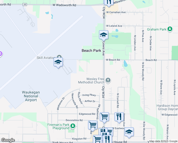 map of restaurants, bars, coffee shops, grocery stores, and more near 38435 North Spitz Drive in Zion