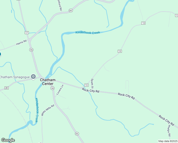map of restaurants, bars, coffee shops, grocery stores, and more near 31 County Road 13 in Old Chatham