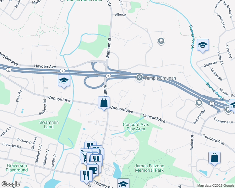 map of restaurants, bars, coffee shops, grocery stores, and more near 4 April Lane in Lexington