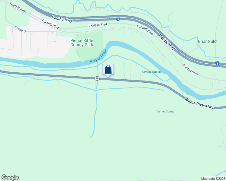 map of restaurants, bars, coffee shops, grocery stores, and more near 5275 Rogue River Highway in Grants Pass