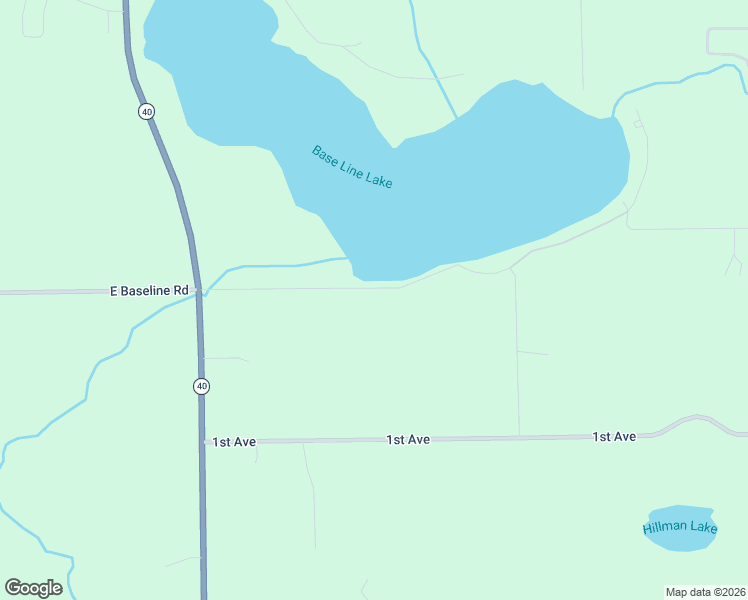 map of restaurants, bars, coffee shops, grocery stores, and more near 31253 East Baseline Road in Gobles