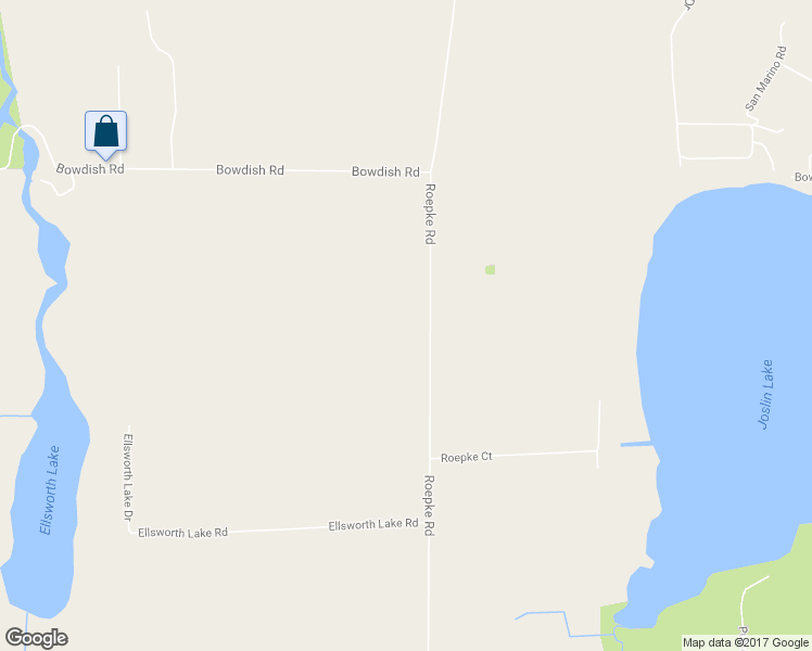 map of restaurants, bars, coffee shops, grocery stores, and more near 12544 Roepke Road in Gregory