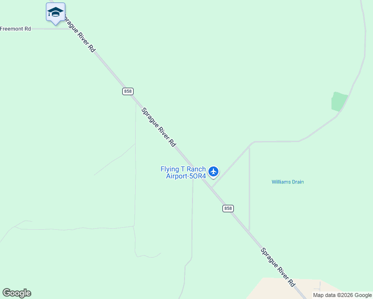 map of restaurants, bars, coffee shops, grocery stores, and more near 34991 Sprague River Road in Sprague River