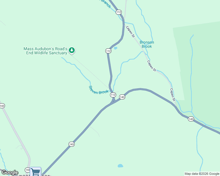 map of restaurants, bars, coffee shops, grocery stores, and more near 1 Clark Road in Worthington
