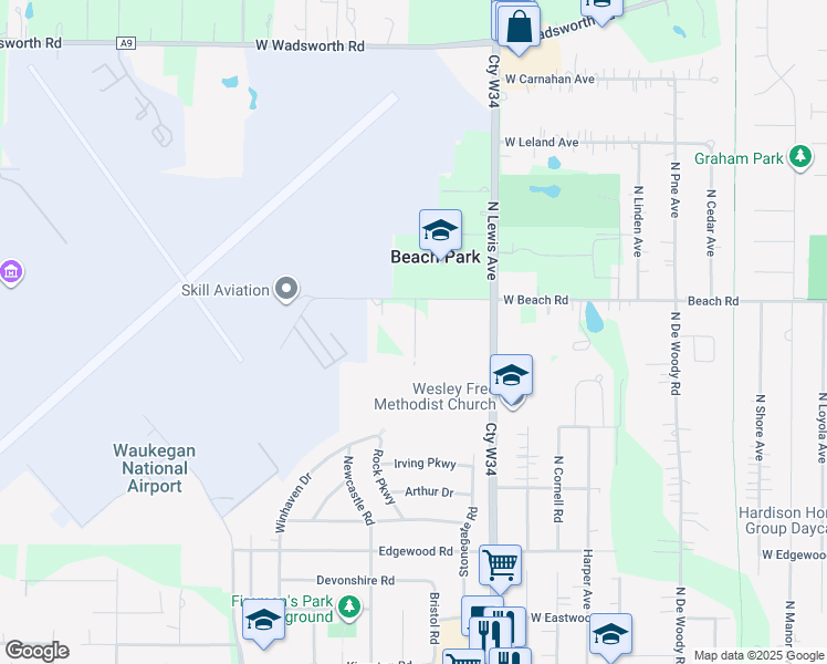 map of restaurants, bars, coffee shops, grocery stores, and more near 38435 North Spitz Drive in Zion