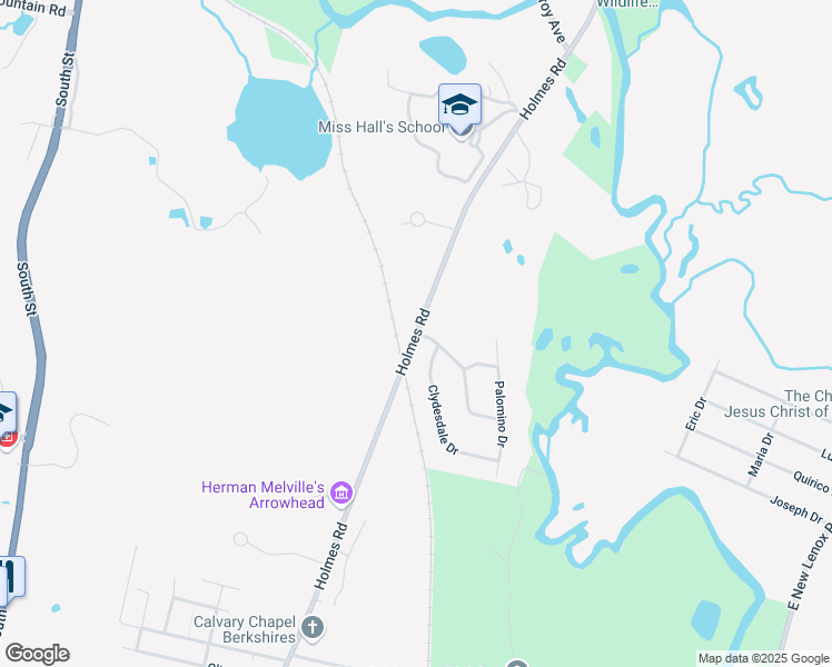 map of restaurants, bars, coffee shops, grocery stores, and more near Holmes Road in Pittsfield