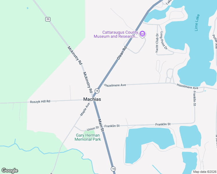 map of restaurants, bars, coffee shops, grocery stores, and more near 3357 Hazelmere Avenue in Machias