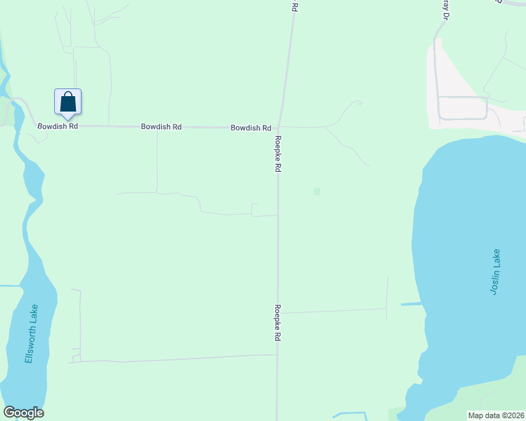 map of restaurants, bars, coffee shops, grocery stores, and more near 12544 Roepke Road in Gregory