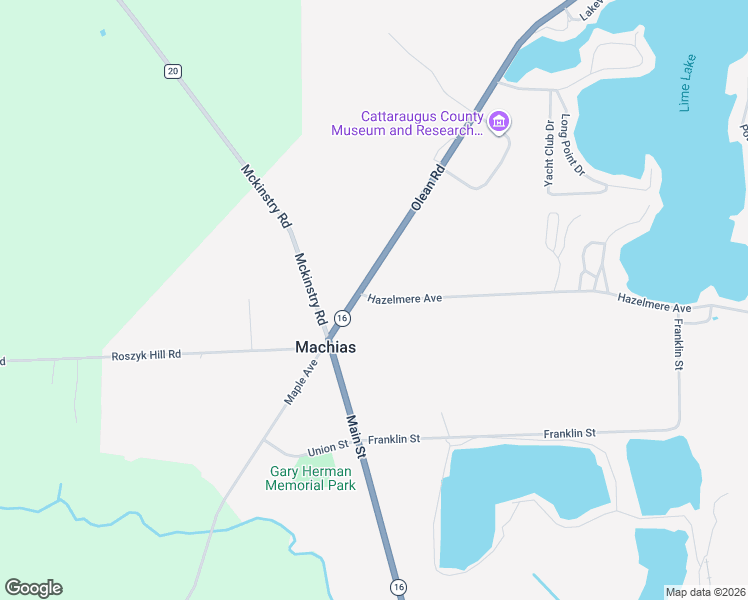 map of restaurants, bars, coffee shops, grocery stores, and more near 3357 Hazelmere Avenue in Machias