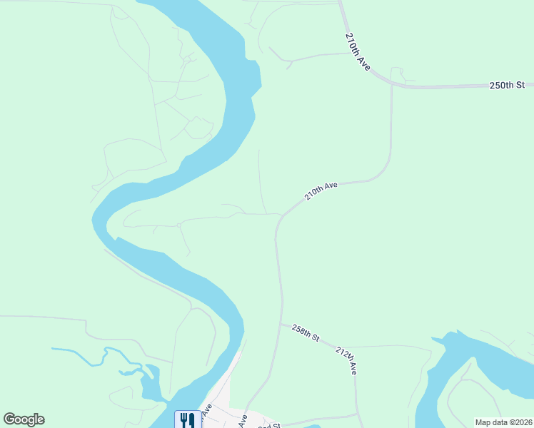 map of restaurants, bars, coffee shops, grocery stores, and more near 209th Avenue in Delaware County