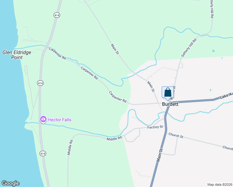 map of restaurants, bars, coffee shops, grocery stores, and more near 3867 Carpenter Road in Burdett