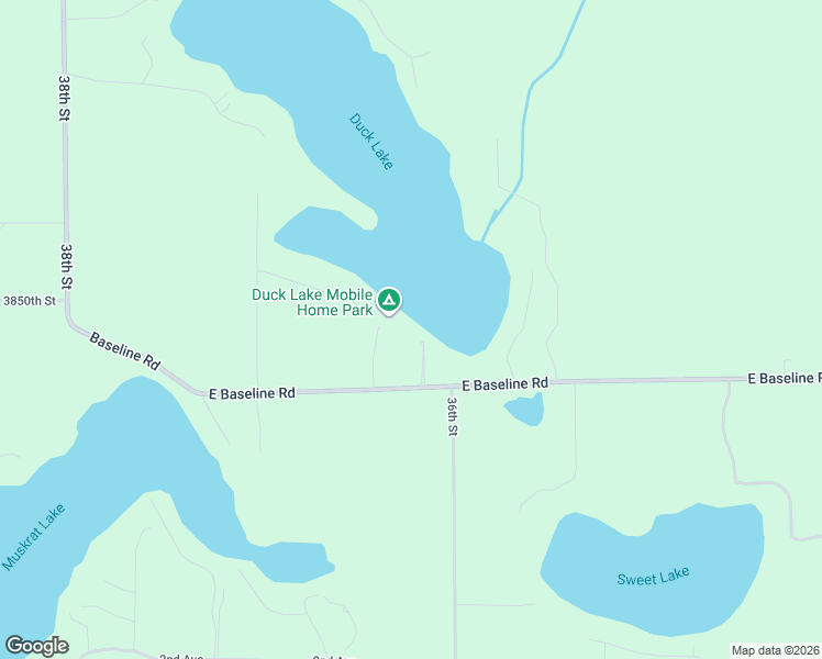 map of restaurants, bars, coffee shops, grocery stores, and more near 3625 Baseline Road in Gobles