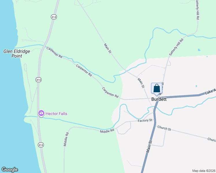 map of restaurants, bars, coffee shops, grocery stores, and more near 3867 Carpenter Road in Burdett