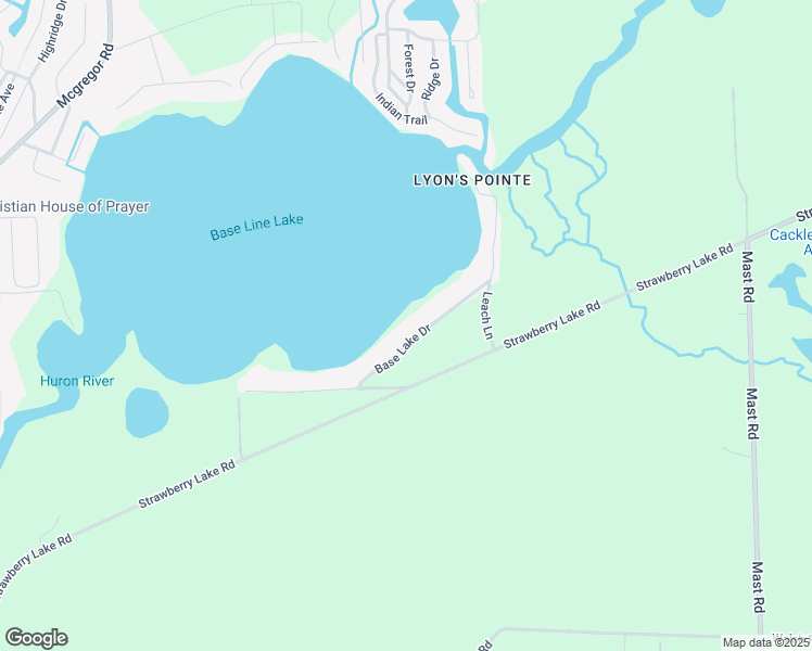 map of restaurants, bars, coffee shops, grocery stores, and more near 7688 Base Lake Drive in Dexter