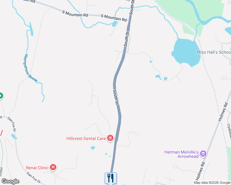 map of restaurants, bars, coffee shops, grocery stores, and more near 751 South Street in Pittsfield