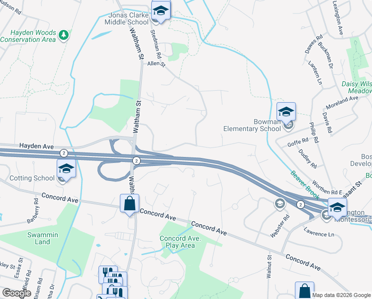 map of restaurants, bars, coffee shops, grocery stores, and more near 9 Piper Road in Lexington