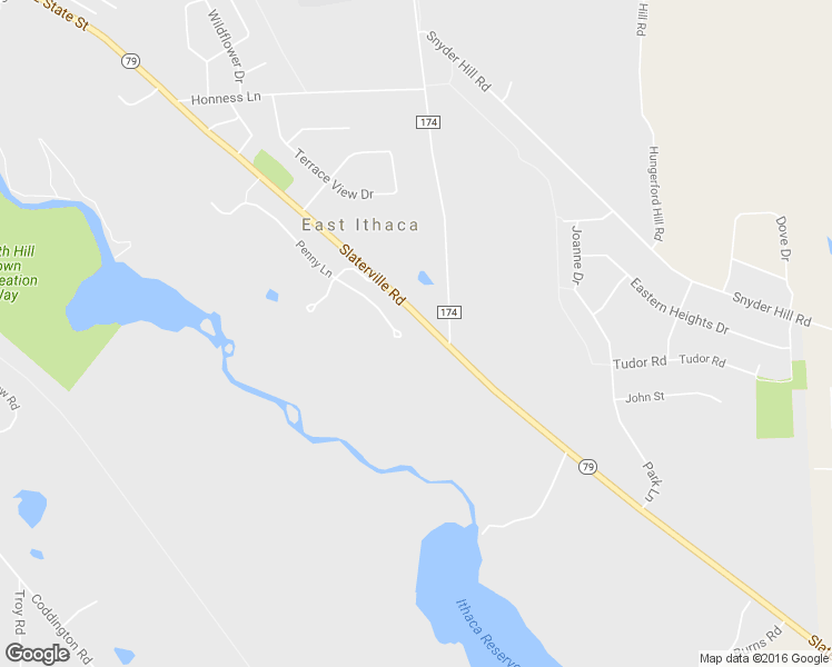 map of restaurants, bars, coffee shops, grocery stores, and more near 1471 Slaterville Road in Ithaca