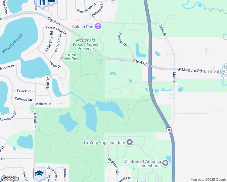 map of restaurants, bars, coffee shops, grocery stores, and more near 2845 Haven Lane in Lindenhurst