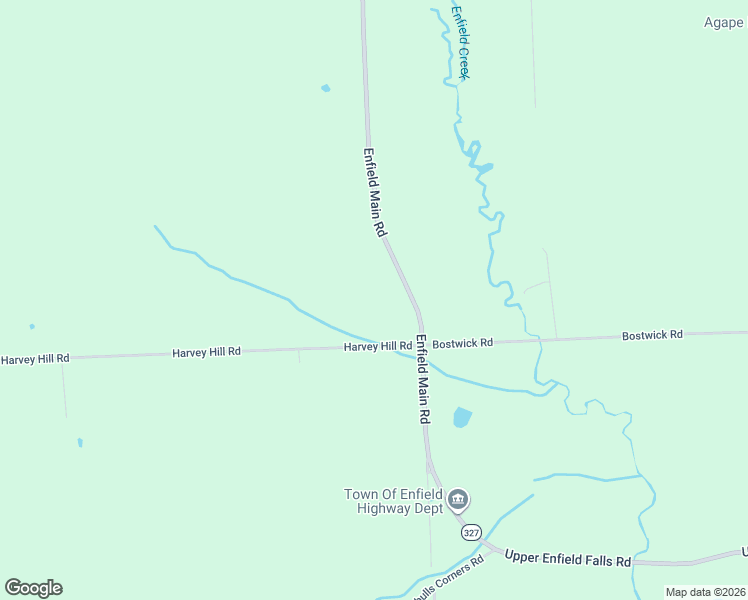 map of restaurants, bars, coffee shops, grocery stores, and more near 386 Enfield Main Rd in Ithaca