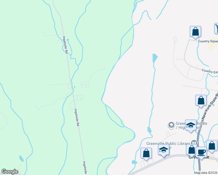 map of restaurants, bars, coffee shops, grocery stores, and more near 150 Ingalside Road in Greenville