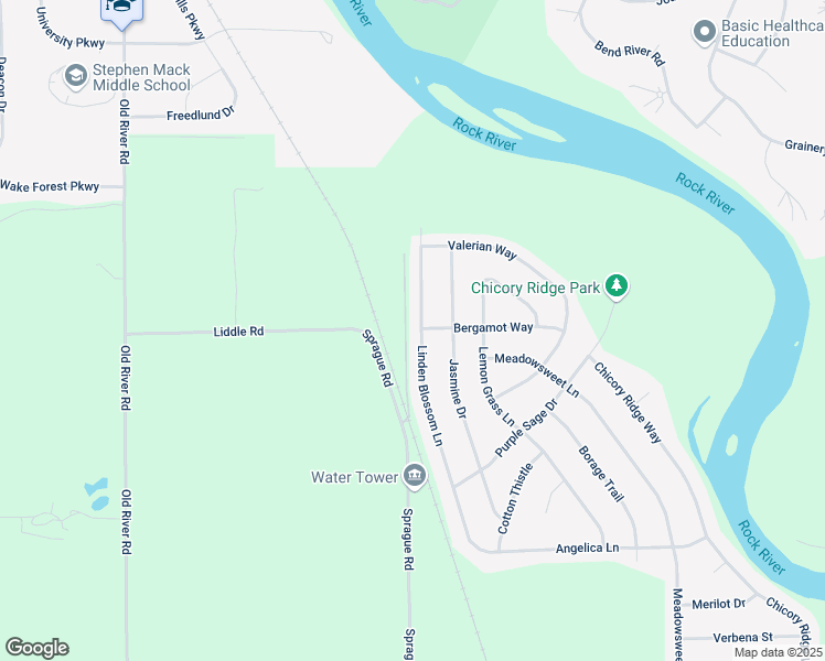 map of restaurants, bars, coffee shops, grocery stores, and more near 11242 Linden Blossom Lane in Roscoe