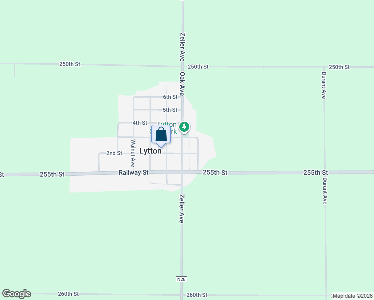 map of restaurants, bars, coffee shops, grocery stores, and more near 201 County Highway N28 in Lytton