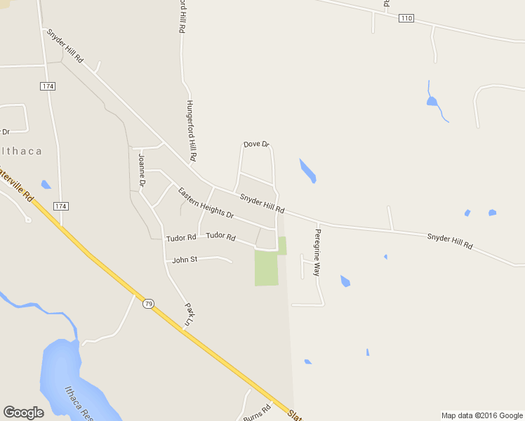 map of restaurants, bars, coffee shops, grocery stores, and more near 227 Snyder Hill Rd in Ithaca