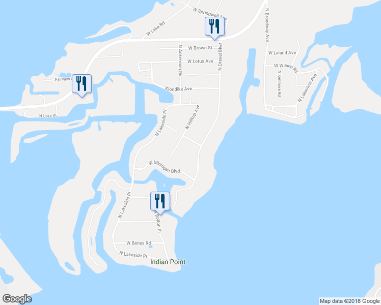 map of restaurants, bars, coffee shops, grocery stores, and more near 38528 North Drexel Boulevard in Antioch