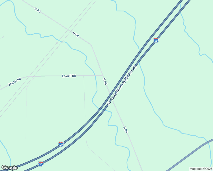 map of restaurants, bars, coffee shops, grocery stores, and more near 9650 North Road in Fredonia