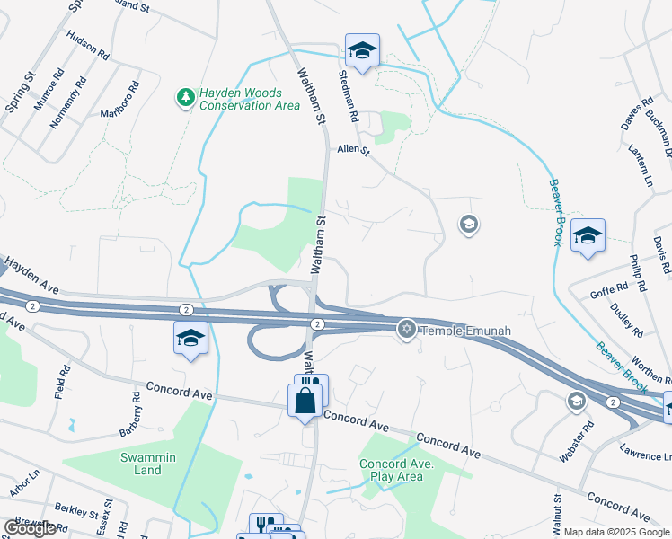 map of restaurants, bars, coffee shops, grocery stores, and more near 29 Blossomcrest Road in Lexington