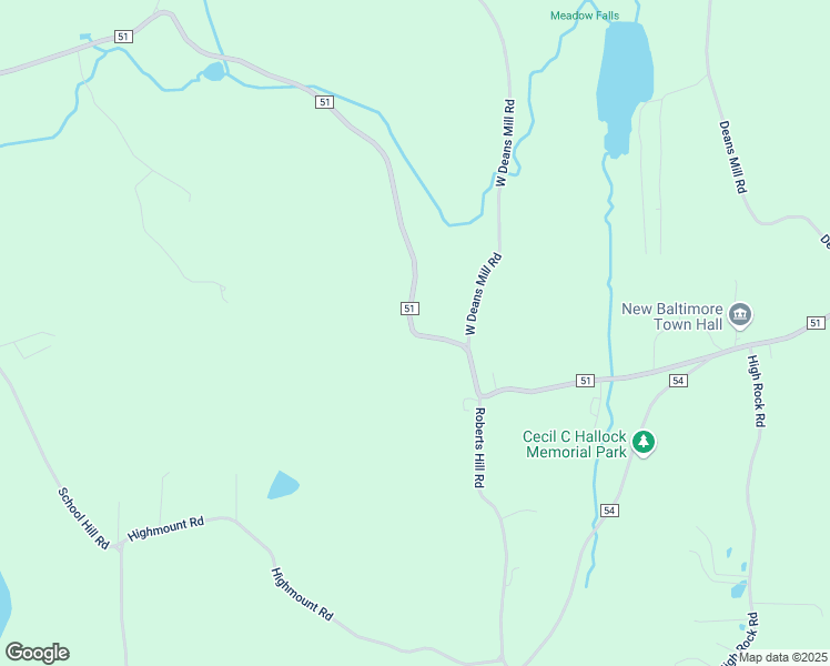 map of restaurants, bars, coffee shops, grocery stores, and more near County Route 51 in Hannacroix