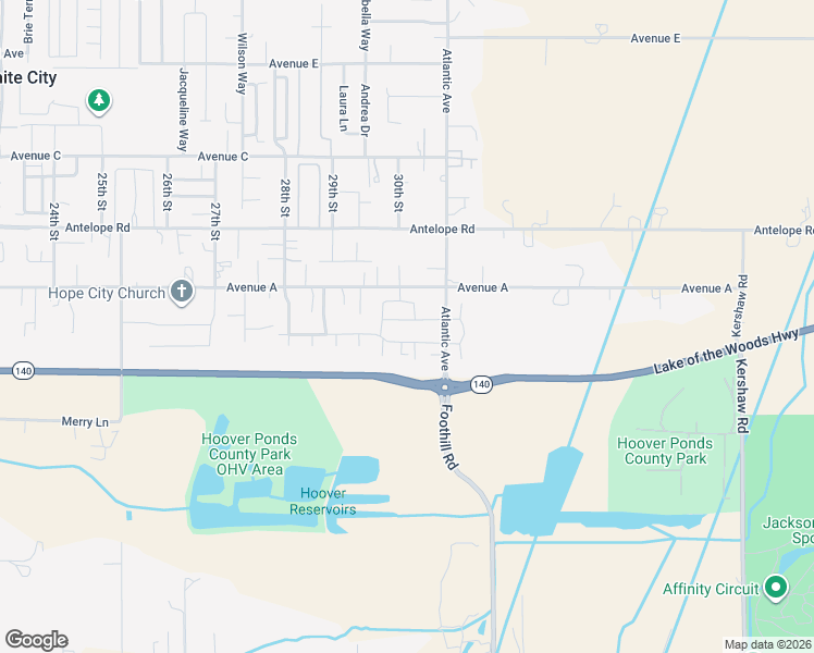 map of restaurants, bars, coffee shops, grocery stores, and more near 3812 Avenue A in White City