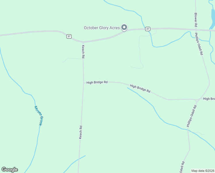 map of restaurants, bars, coffee shops, grocery stores, and more near 1167 High Bridge Road in Guilford