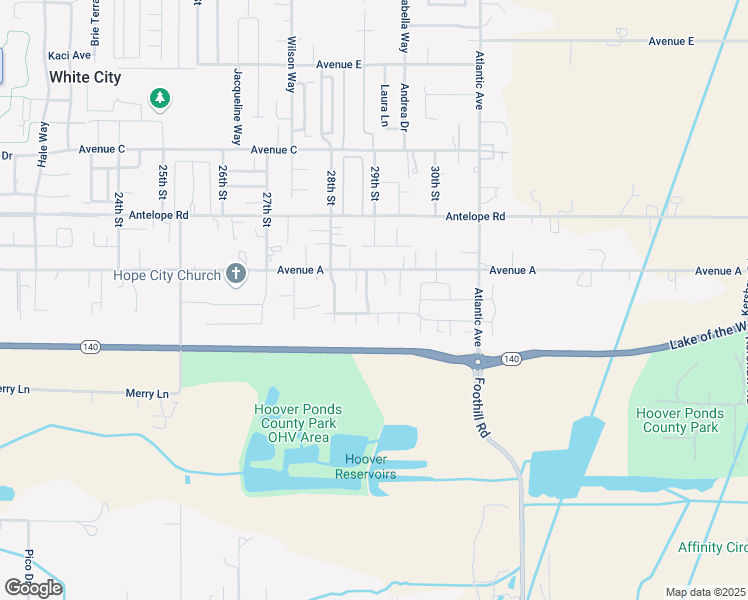 map of restaurants, bars, coffee shops, grocery stores, and more near 7408 Woodlake Dr in White City