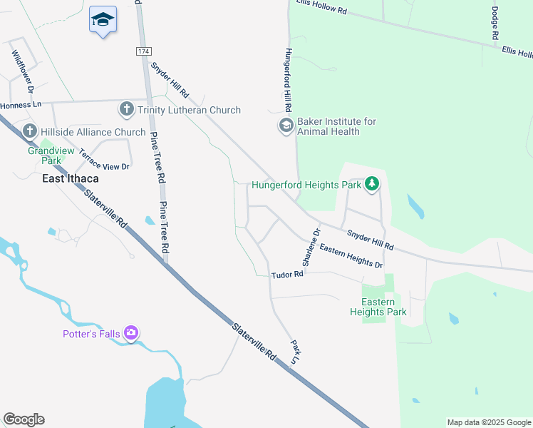 map of restaurants, bars, coffee shops, grocery stores, and more near 109 Eastern Heights Dr in Ithaca