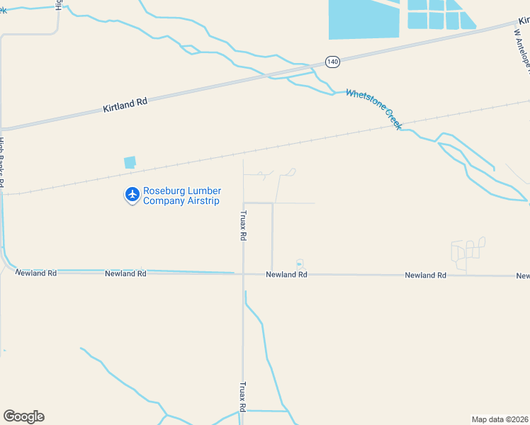 map of restaurants, bars, coffee shops, grocery stores, and more near 7516 Truax Road in Central Point