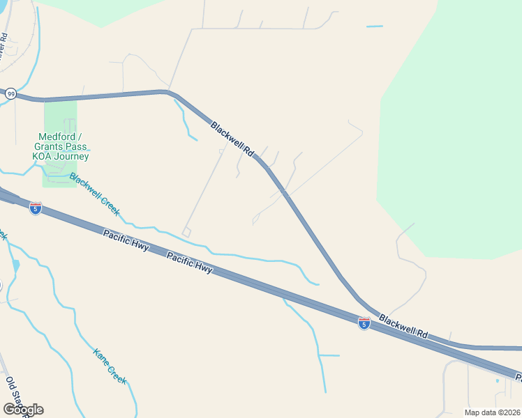 map of restaurants, bars, coffee shops, grocery stores, and more near 11427 Blackwell Road in Central Point