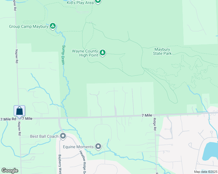 map of restaurants, bars, coffee shops, grocery stores, and more near 50054 Jonathan Court in Northville