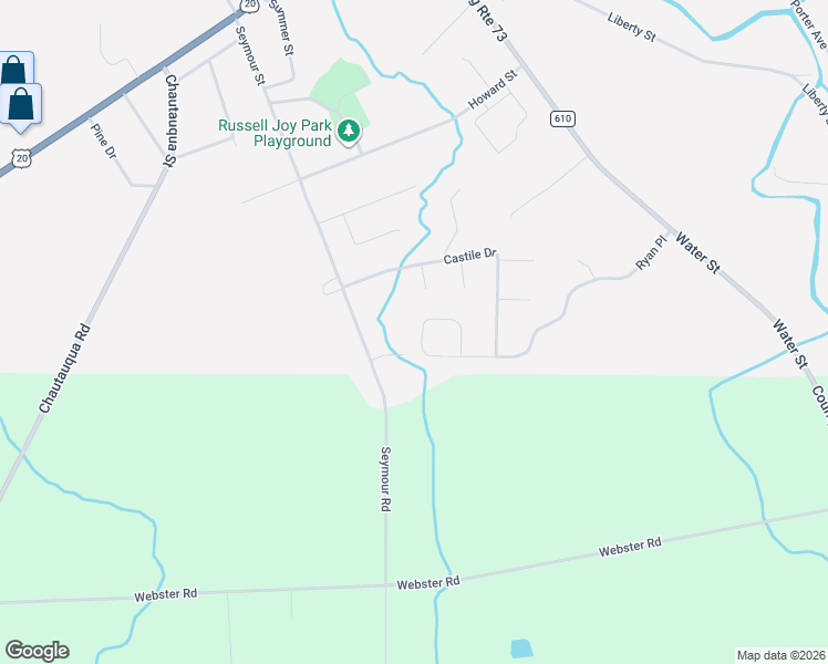 map of restaurants, bars, coffee shops, grocery stores, and more near 8 Brendon Court in Fredonia