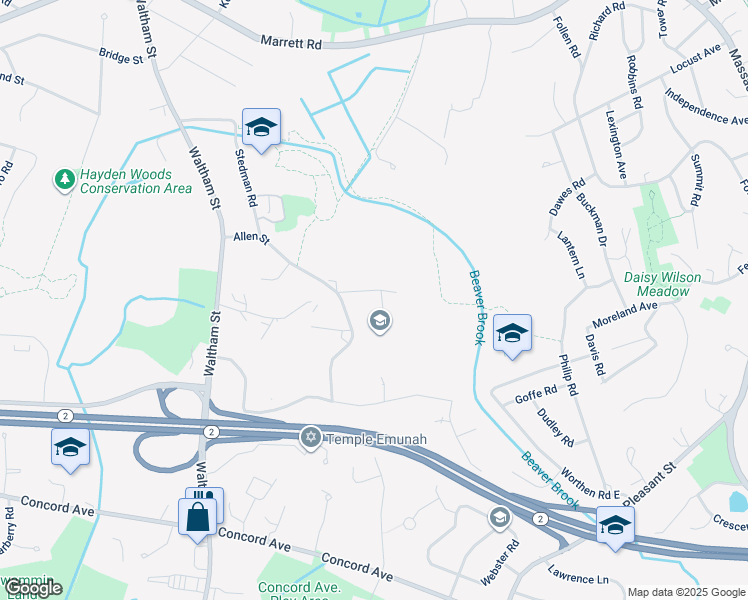 map of restaurants, bars, coffee shops, grocery stores, and more near 5 Clematis Road in Lexington