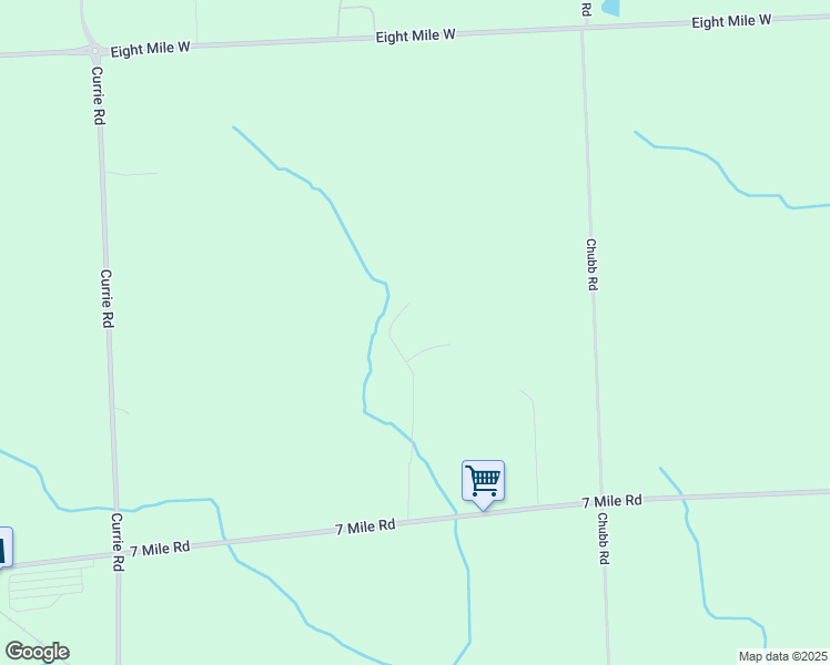 map of restaurants, bars, coffee shops, grocery stores, and more near 9364 Hickory Ridge Road in Northville